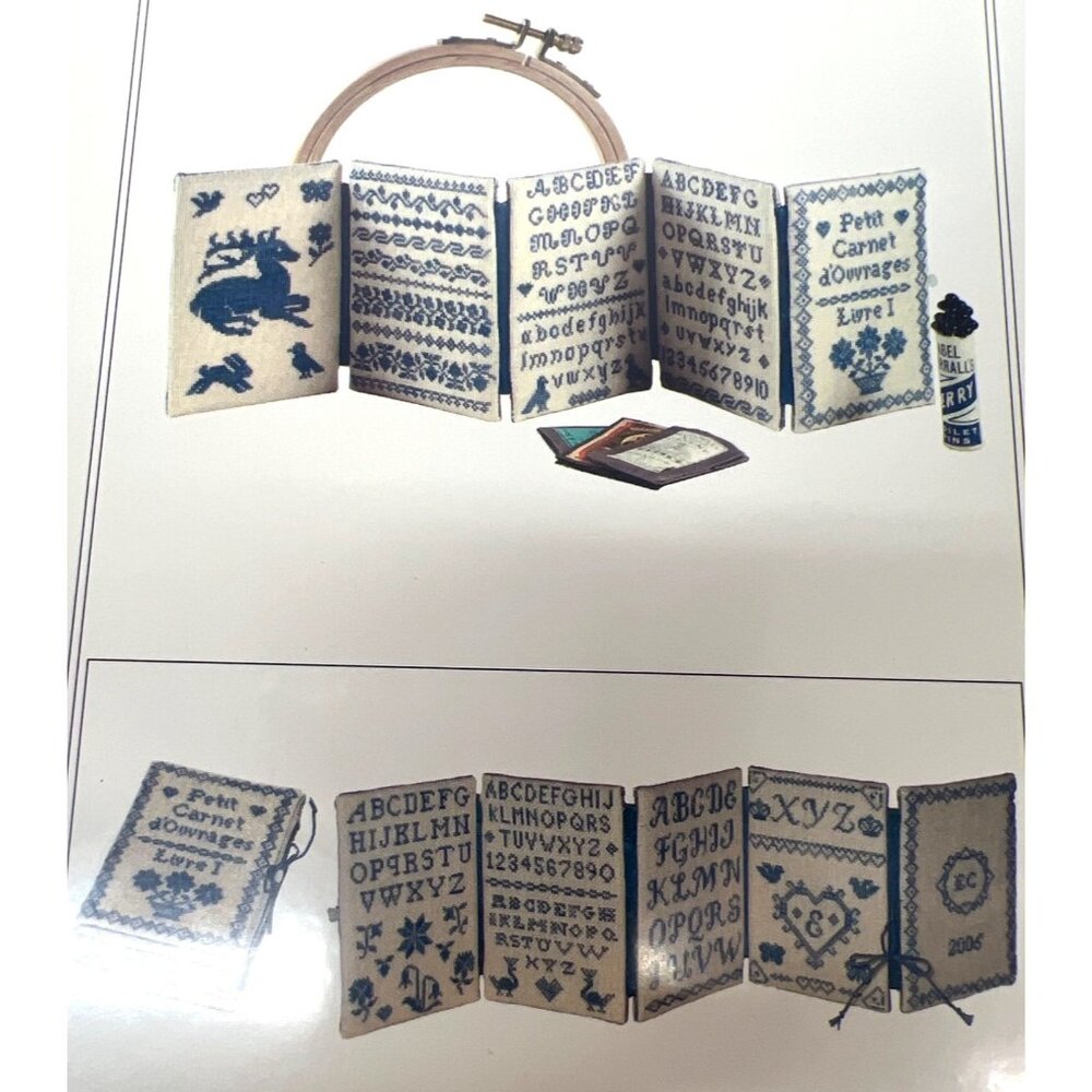 RARE With My Needle Petit Carnet DOuvrages Livre I Cross-Stitch Pattern By Ellen